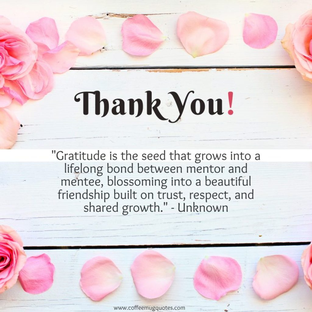 thank you for your guidance and support