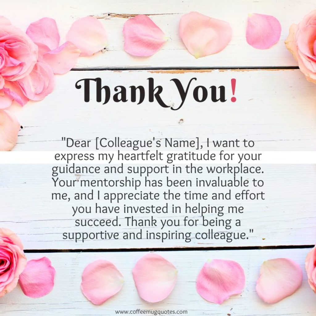 thank you for your guidance and support